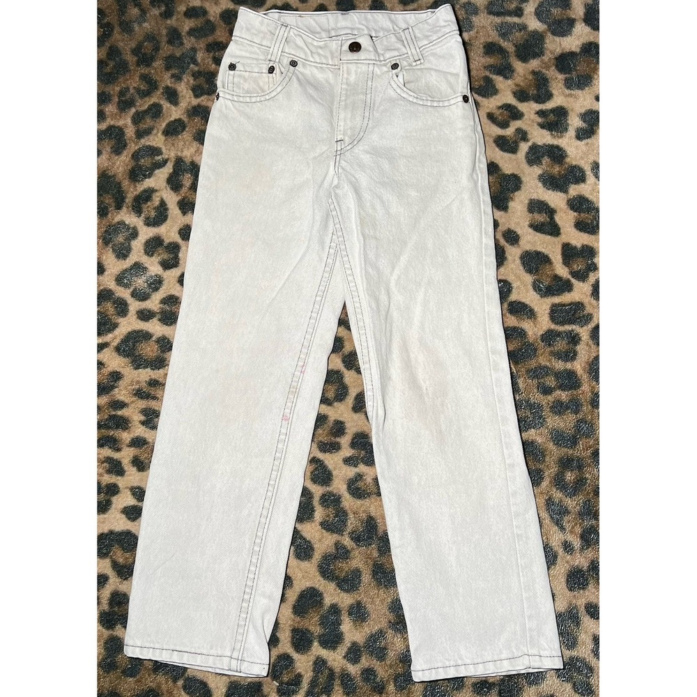 Levi's Jeans Kids Size 8 505 Youth Slim Fit Straight Blue Denim Vintage